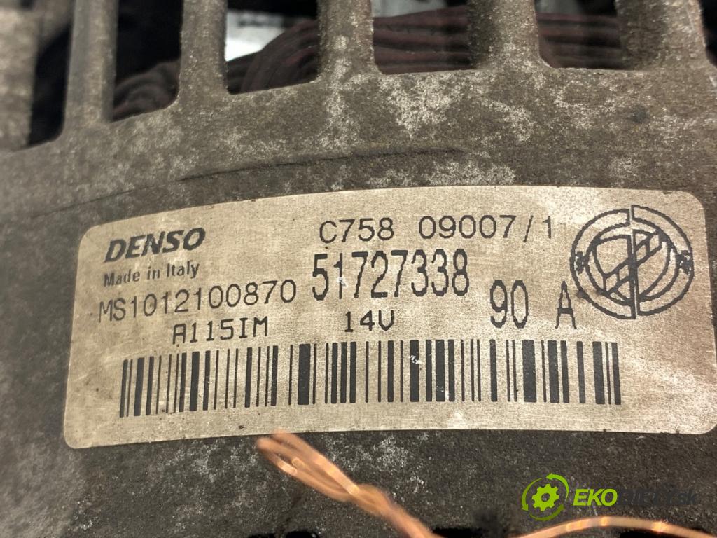 FIAT BRAVO II liftback 2007 88 kW 1.9 D Multijet (198AXB1A) 1910 Alternátor 51727338 (Alternátor)