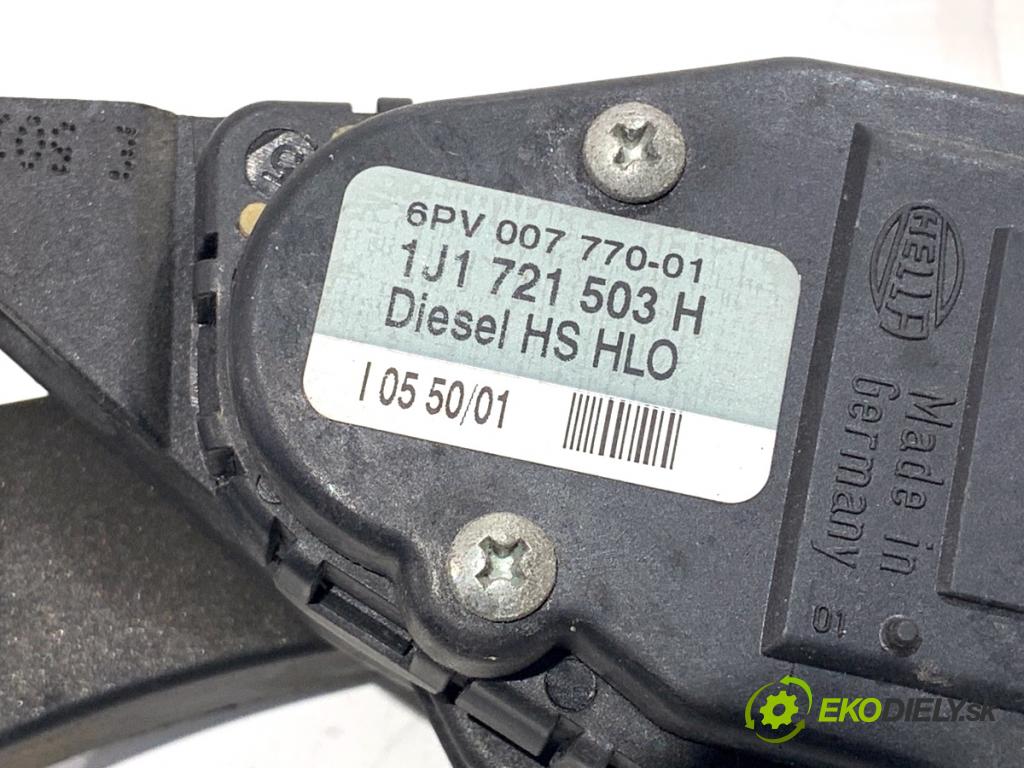 SEAT LEON I liftback 2002 66 kW 1.9 TDI 1896 Potenciometer plynu 1J1721503H (Potenciometer plynového pedálu)