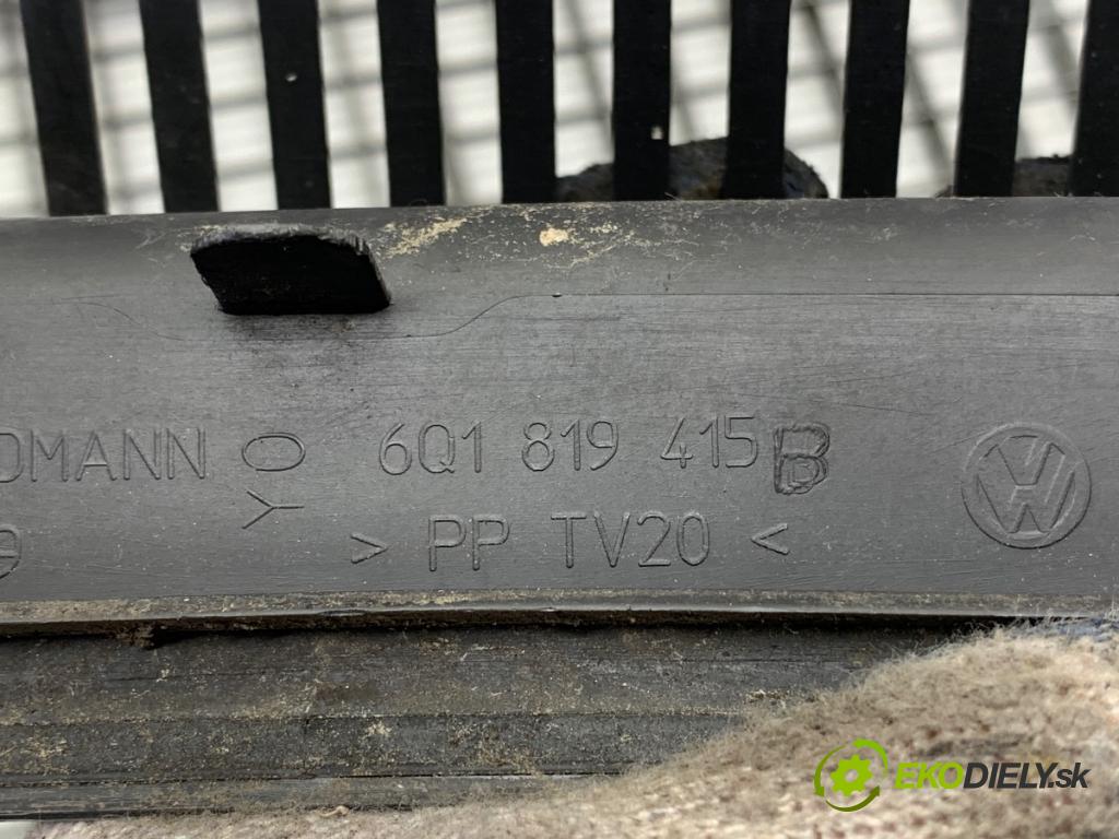 VW POLO IV 9N liftback 2002 55 kW 1.4 TDI 1422 Torpédo, plast pod čelné okno 6Q1819415B (Torpédo (plast pod čelným sklom))