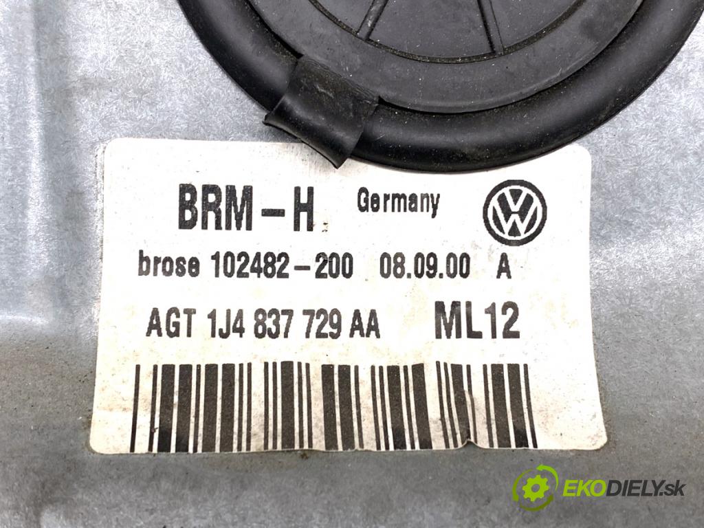 VW GOLF IV liftback 2000 66 kW 1.9 TDI 1896 Mechanizmus okna ľavy predný 1J1959801C