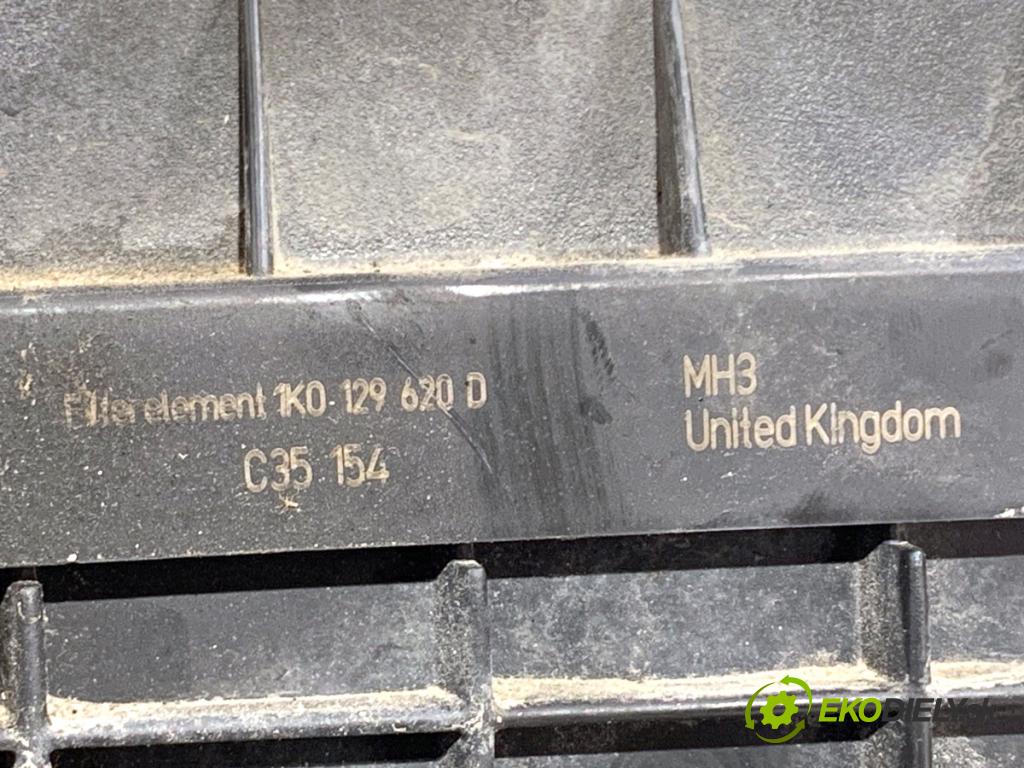 VW PASSAT B6 sedan 2007 125 kW 2.0 TDI 1968 Obal filtra vzduchu 3C0129607AS (Obal vzduchového filtra)