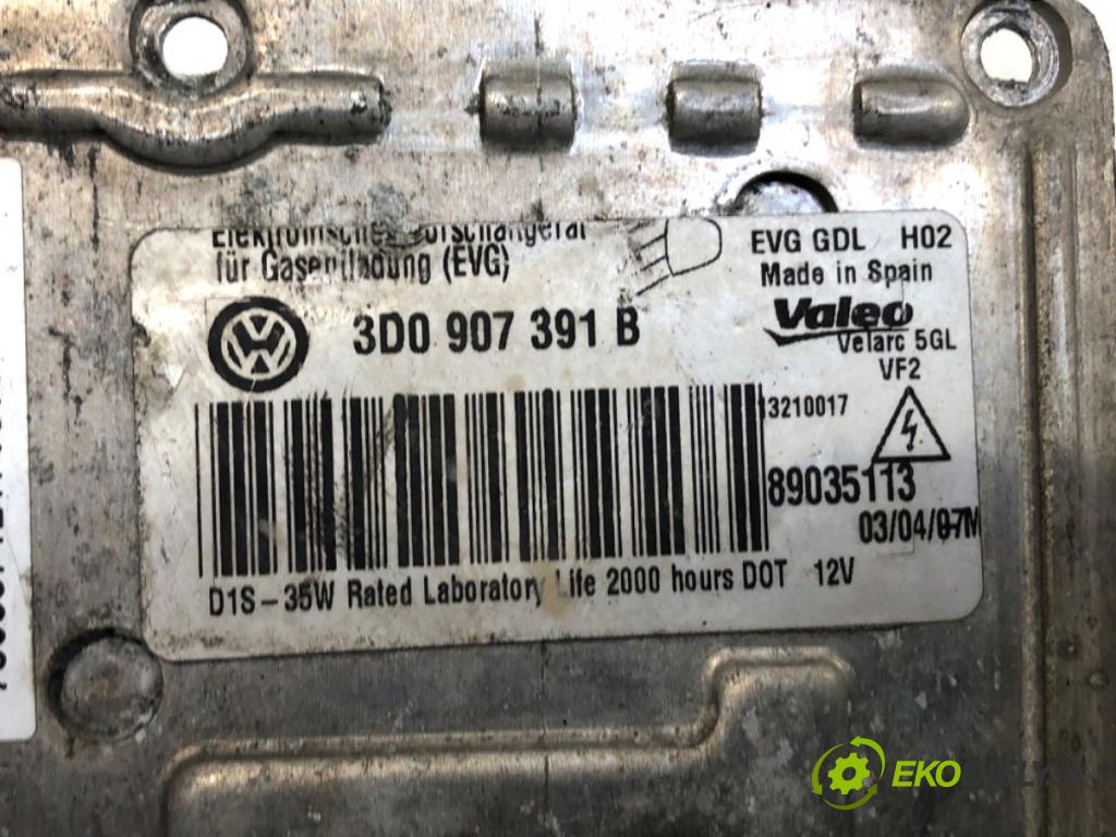 VW PASSAT B6 sedan 2007 125 kW 2.0 TDI 1968 Menič XENON 3D0907391B (Riadiaca jednotka xenónu)