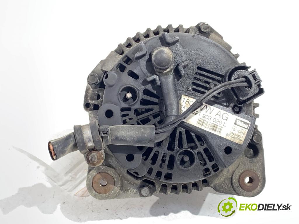 VW PASSAT B6 sedan 2007 125 kW 2.0 TDI 1968 Alternátor 021903026L (Alternátor)