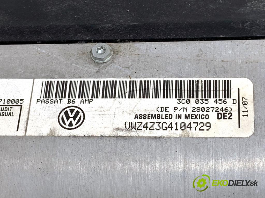 VW PASSAT B6 sedan 2007 125 kW 2.0 TDI 1968 Zosilňovač 3C0035456D (Zosilňovač)