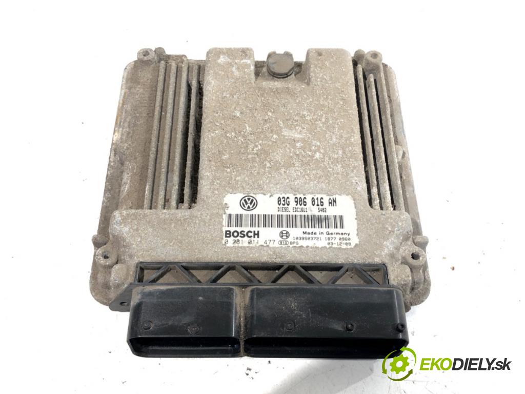 VW GOLF V liftback 2004 103 kW 2.0 TDI 1968 riadiaca jednotka Motor 03G906016AN (Riadiaca jednotka)