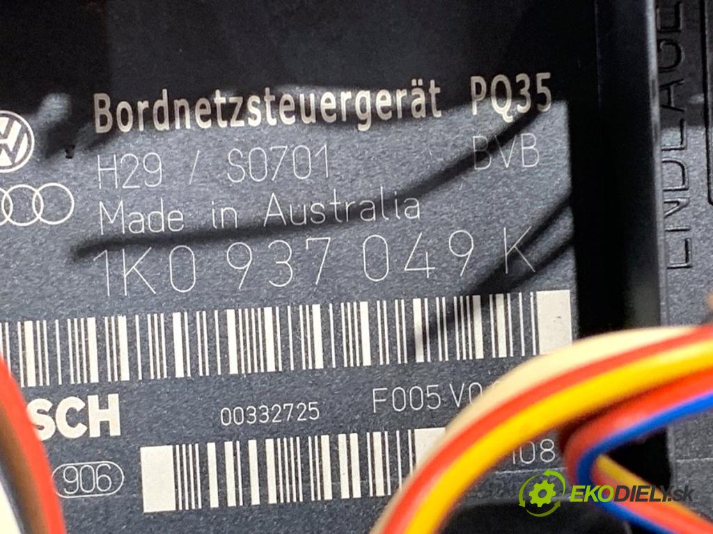 VW GOLF V liftback 2004 103 kW 2.0 TDI 1968 Modul BORDNETZ 1K0937049K (Riadiaca jednotka ostatné)