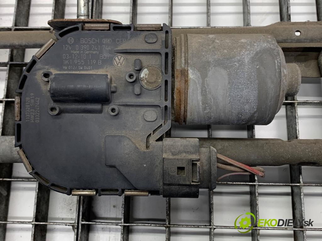 VW GOLF V liftback 2004 103 kW 2.0 TDI 1968 Mechanizmus stieračov predný 1K1955023D (Motorček stieračov predný)
