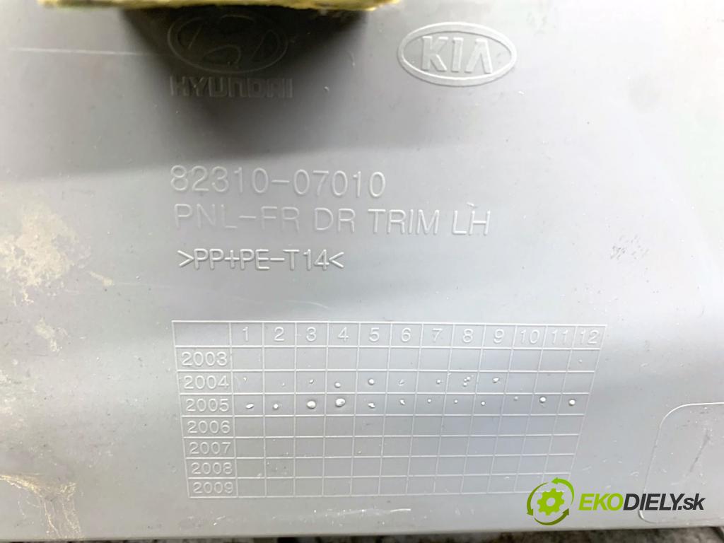 KIA PICANTO I liftback 2006 48 kW 1.1 1086 čalúnenie Dvere ľavy predný
