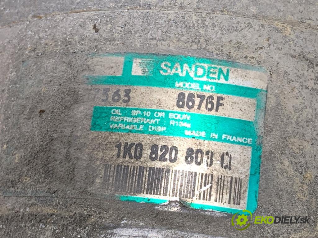 VW PASSAT B6 sedan 2005 103 kW 2.0 TDI 1968 Kompresor klimatizácie 1K0820803Q (Kompresor klimatizácie)