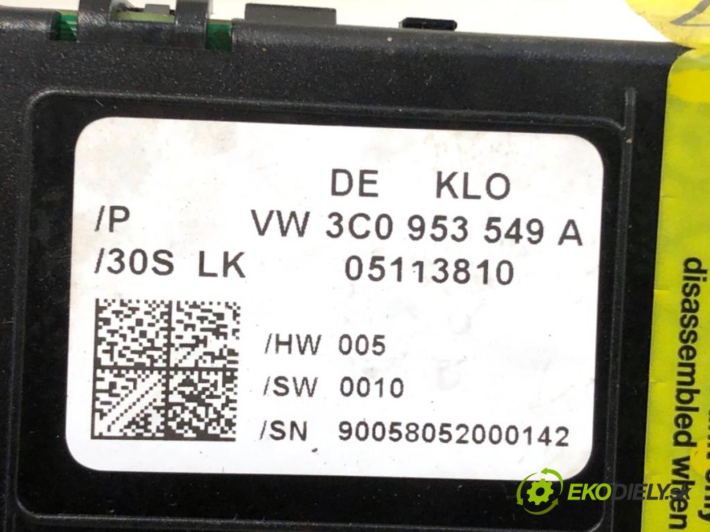 VW PASSAT B6 sedan 2005 103 kW 2.0 TDI 1968 Snímač uhlu uhlu 3C0953549A