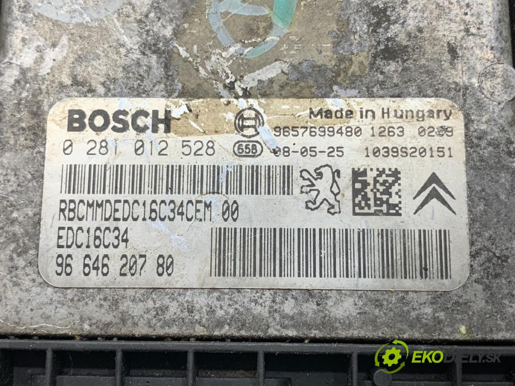PEUGEOT 207 liftback 2006 50 kW 1.4 HDi 1398 riadiaca jednotka Motor 9664620780 (Riadiaca jednotka)