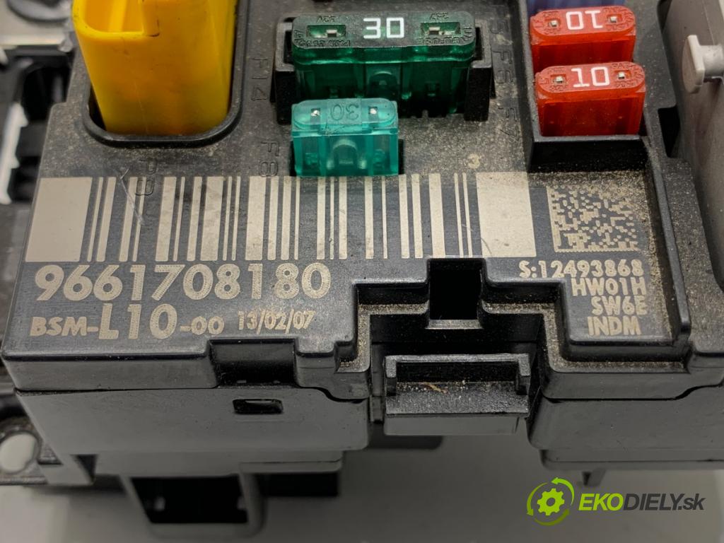 PEUGEOT 207 liftback 2006 50 kW 1.4 HDi 1398 Modul BSM 9661708180 (Riadiaca jednotka ostatné)