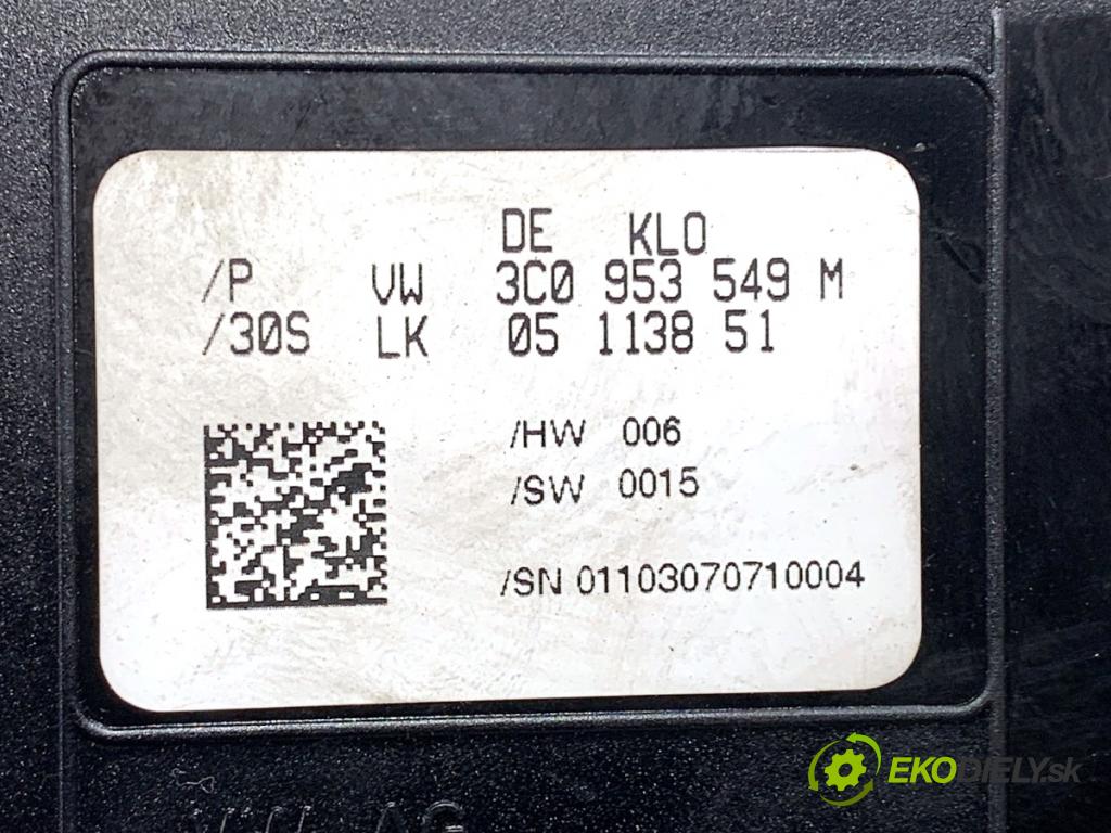 VW PASSAT B6 sedan 2007 125 kW 2.0 TDI 1968 Modul uhlu uhlu 3C0953549M (Riadiaca jednotka ostatné)