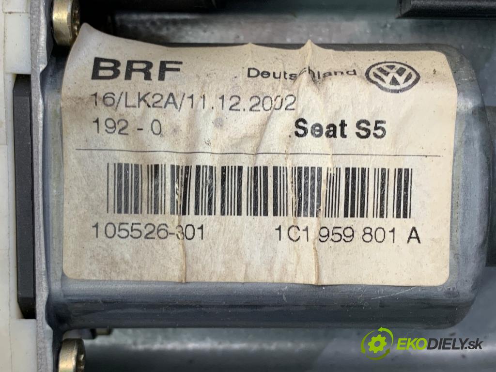 SEAT LEON I liftback 2003 77 kW 1.6 16 V 1598 Mechanizmus okna ľavy predný