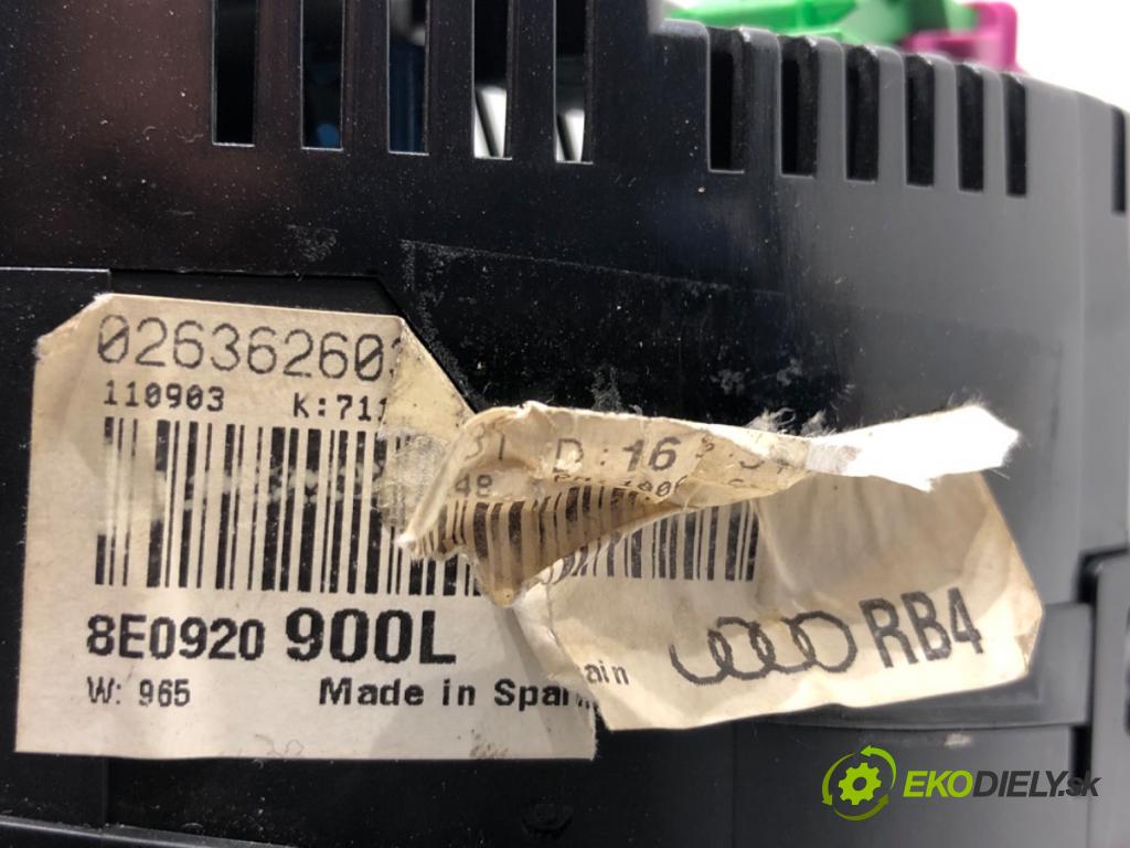 AUDI A4 B6 sedan 2001 96 kW 2.0 1984 Prístrojovka 8E0920900L (Prístrojová doska)