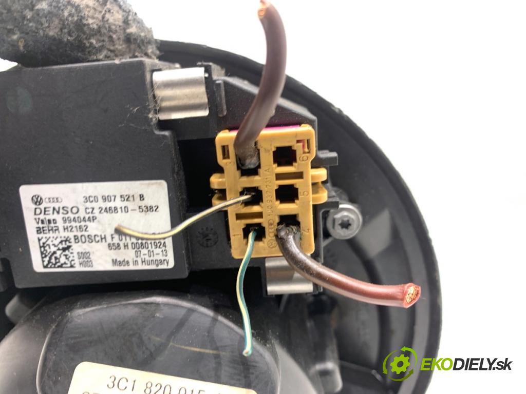 VW PASSAT B6 sedan 2006 77 kW 1.9 TDI 1896 ventilátor kúrenia 3C0907521B