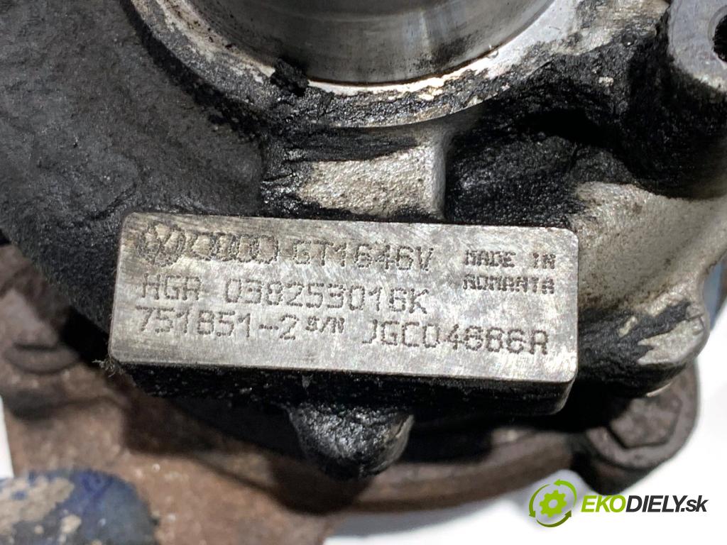 VW PASSAT B6 sedan 2006 77 kW 1.9 TDI 1896 turbo 038253016K (Kompletní turbodmychadlo)