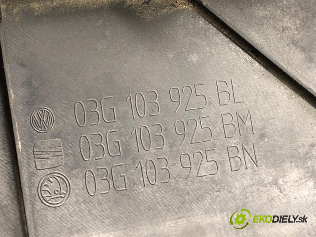 VW PASSAT B6 sedan 2006 77 kW 1.9 TDI 1896 kryt motora 03G103925BL (Kryt motoru )