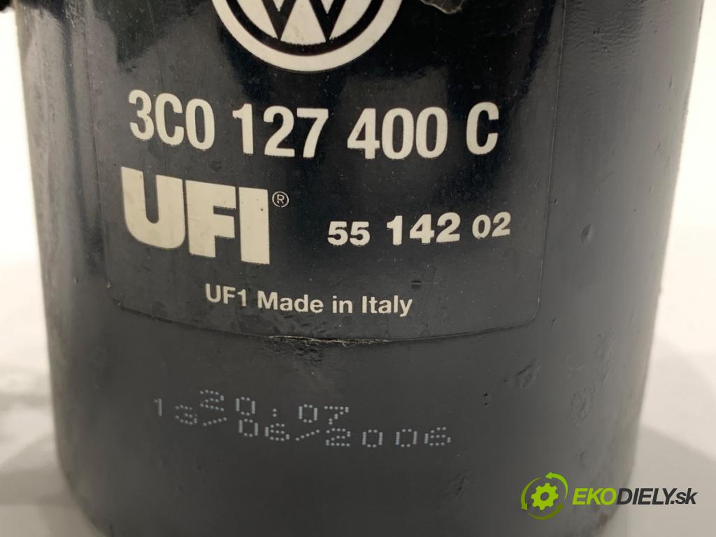 VW PASSAT B6 sedan 2006 77 kW 1.9 TDI 1896 Obal filtra paliva 3C0127400C (Obal palivového filtra)