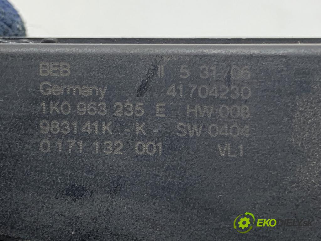 VW PASSAT B6 sedan 2006 77 kW 1.9 TDI 1896 Výhrevné teleso, radiátor kúrenia elektrická 1K0963235E (Radiátor kúrenia)