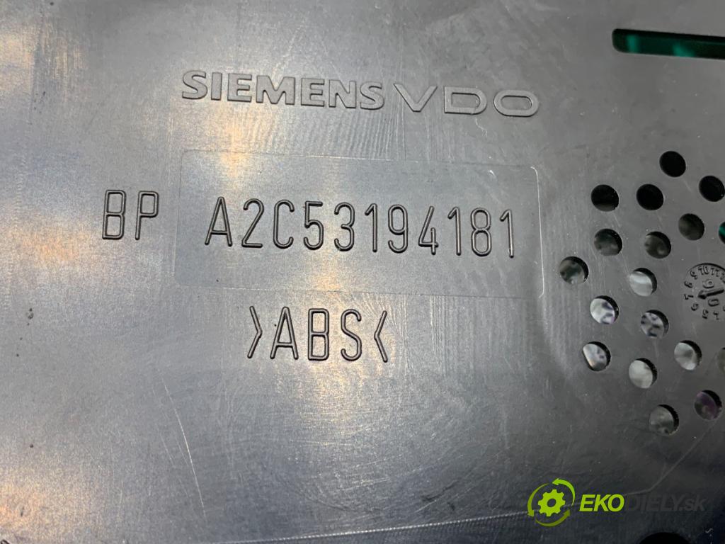 VW PASSAT B6 sedan 2006 77 kW 1.9 TDI 1896 Prístrojovka A2C53194181 (Prístrojová doska)