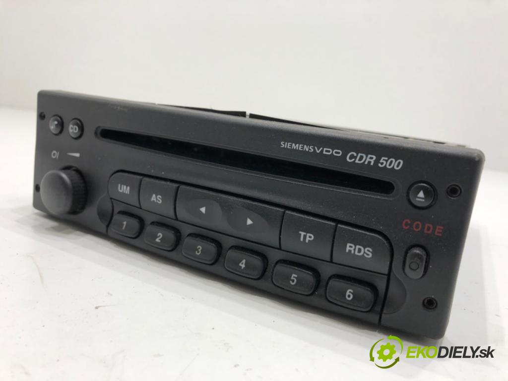 OPEL ZAFIRA A nadwozie wielkoprzestrzenne (MPV) 2005 92 kW 1.8 16V (F75) 1796 RADIO 24469302 (Audio zariadenie)