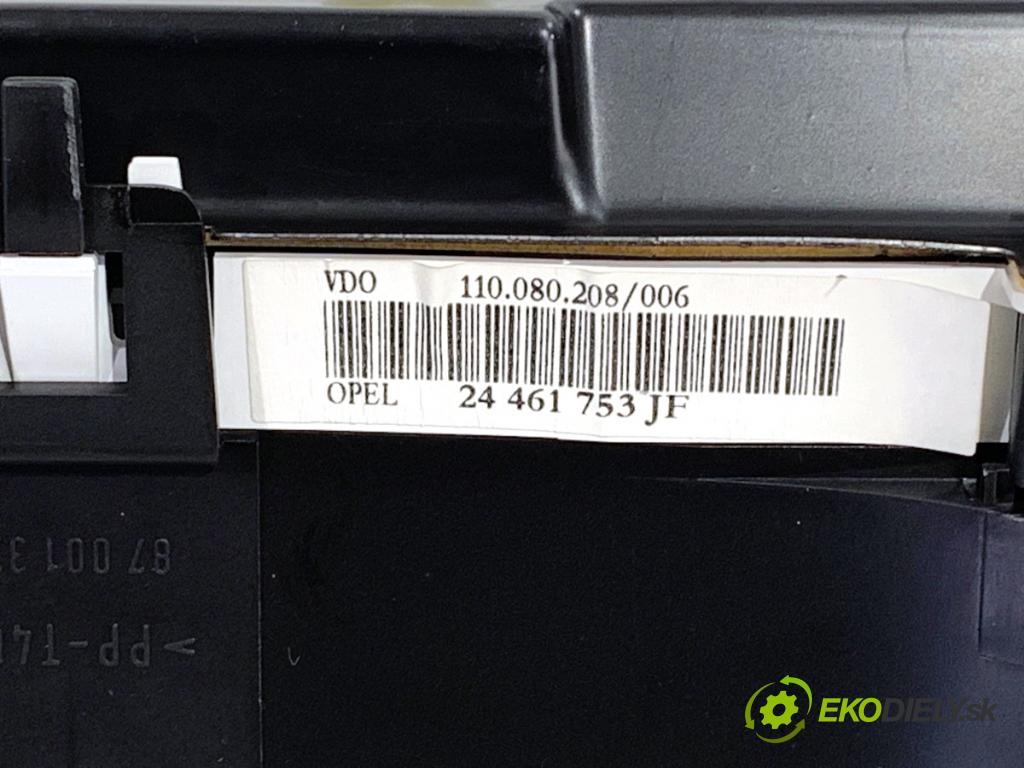 OPEL ZAFIRA A nadwozie wielkoprzestrzenne (MPV) 2005 92 kW 1.8 16V (F75) 1796 Prístrojovka 24461753JF (Prístrojová doska)