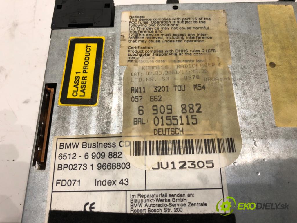 BMW E46 Kombi 2001 125 kW 323 i 2494 RADIO 6909882 (Audio zariadenie)