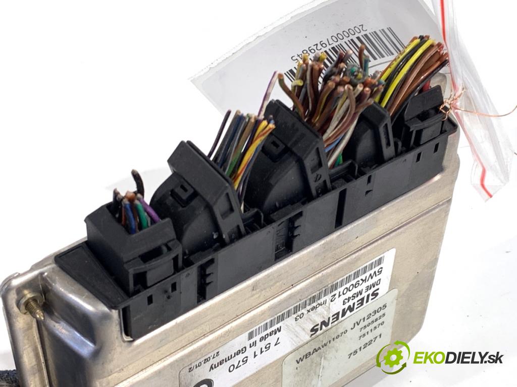 BMW E46 Kombi 2001 125 kW 323 i 2494 riadiaca jednotka Motor 7511570 (Riadiaca jednotka)