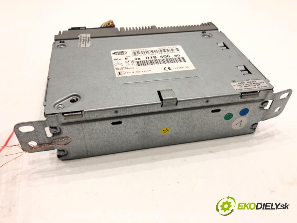 PEUGEOT 208 I liftback 2012 50 kW 1.4 HDi 1398 RADIO 9801840680 (Audio zariadenie)