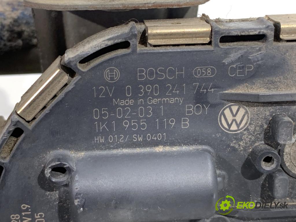 VW GOLF V liftback 2005 66 kW 1.9 TDI 1896 Mechanizmus stieračov predný 1K1955023D (Motorček stieračov predný)