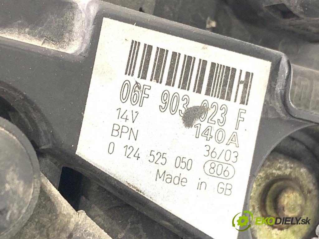 VW GOLF V liftback 2005 66 kW 1.9 TDI 1896 Alternátor 06F903023F (Alternátor)