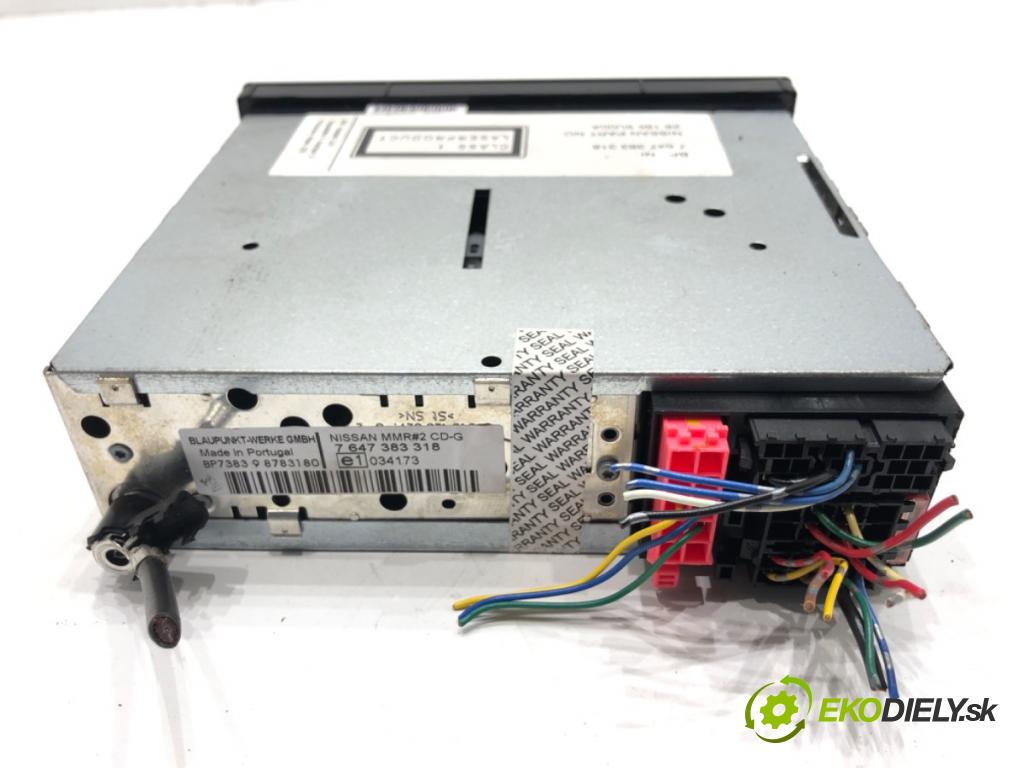 NISSAN MICRA K12 liftback 2009 48 kW 1.2 16V 1240 RADIO 7647383318 (Audio zariadenie)