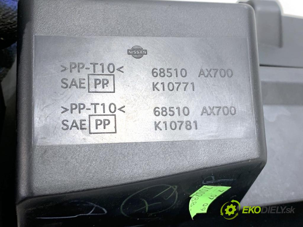 NISSAN MICRA K12 liftback 2009 48 kW 1.2 16V 1240 Priehradka, kastlík spolujazdca  (Priehradka (kastlík))