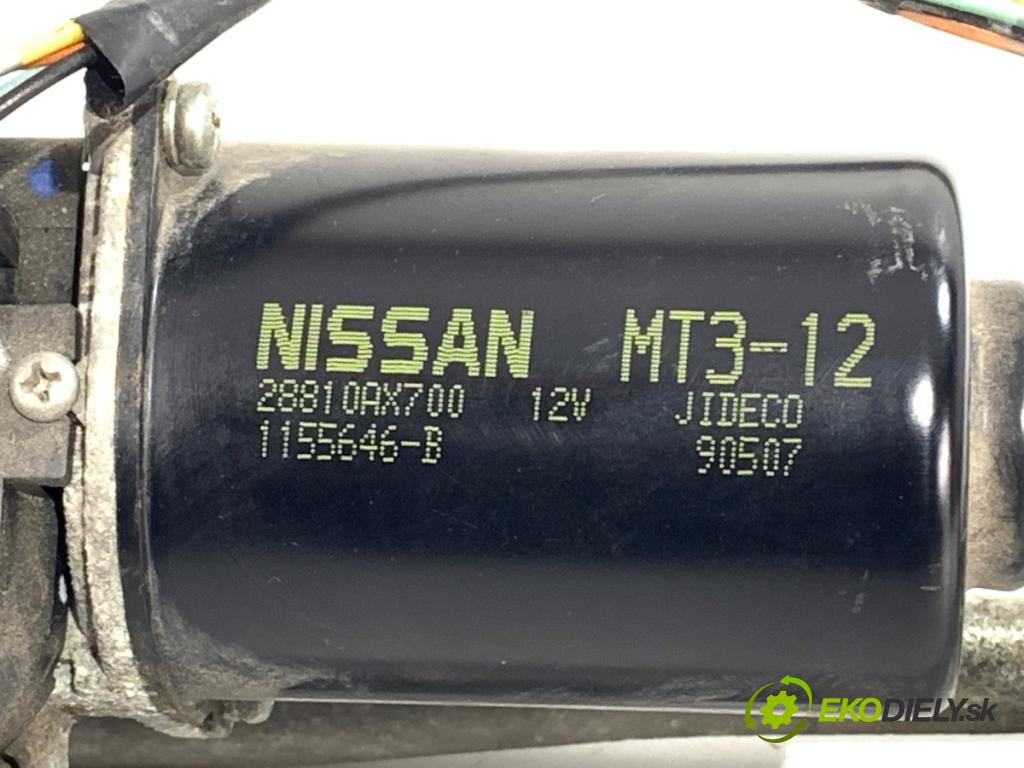 NISSAN MICRA K12 liftback 2009 48 kW 1.2 16V 1240 Mechanizmus stieračov predný 28810AX700 (Motorček stieračov predný)