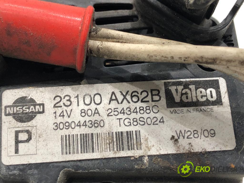 NISSAN MICRA K12 liftback 2009 48 kW 1.2 16V 1240 Alternátor 23100AX62B (Alternátor)