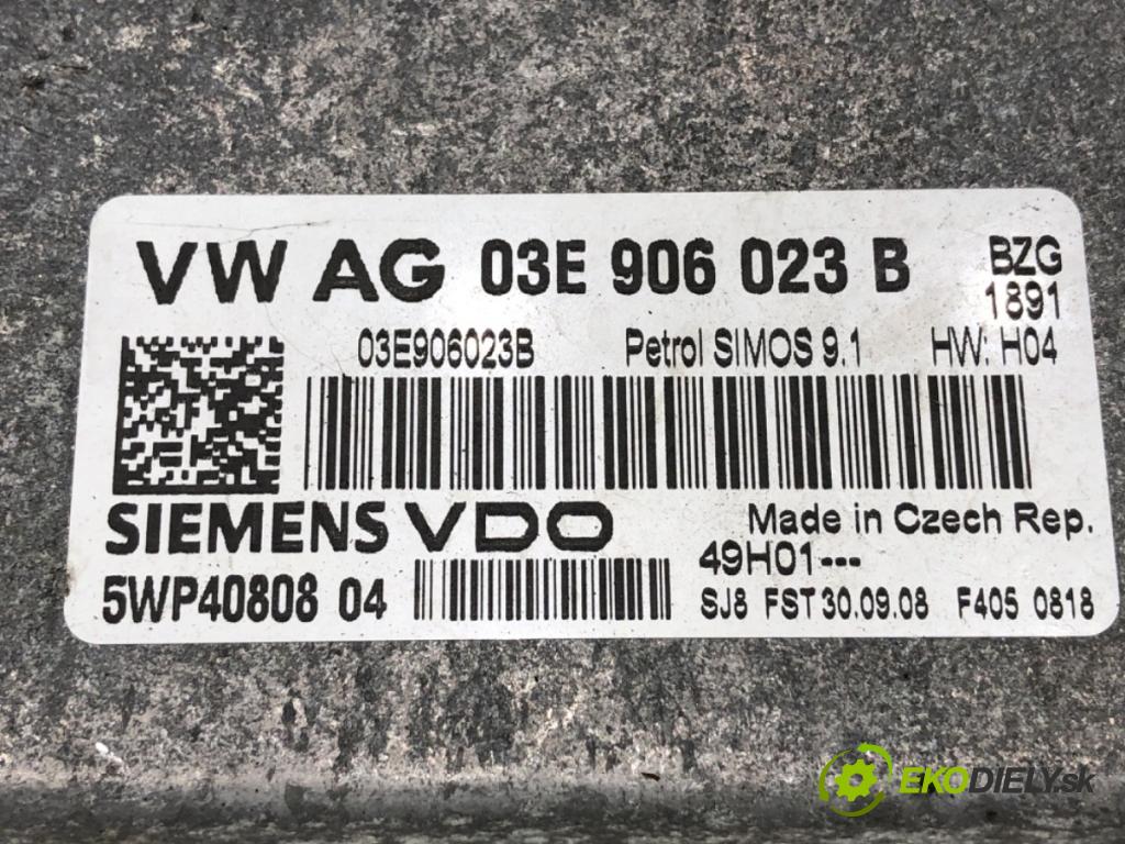 SKODA FABIA II liftback 2008 51 kW 1.2 1198 riadiaca jednotka Motor 03E906023B (Riadiaca jednotka)