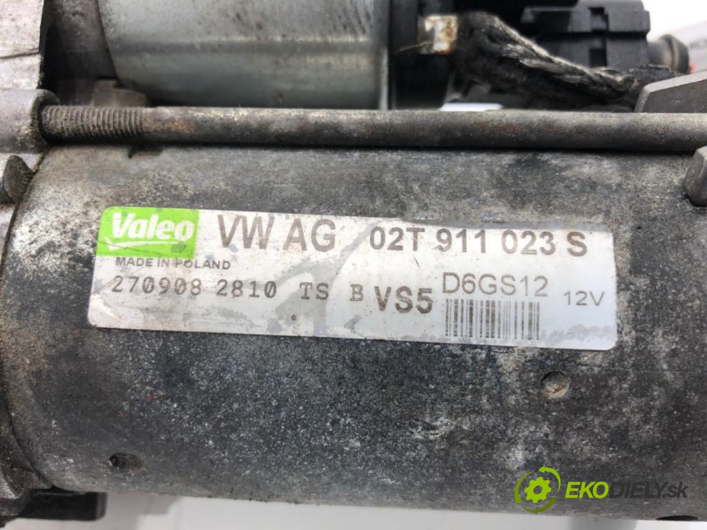 SKODA FABIA II liftback 2008 51 kW 1.2 1198 Štartér 02T911023S (Štartér)