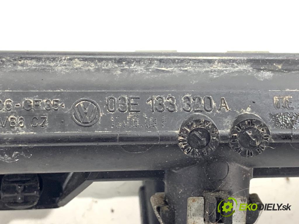 SKODA FABIA II liftback 2008 51 kW 1.2 1198 Lišta vstrekovacia 03E133320A (Vstrekovacia lišta)