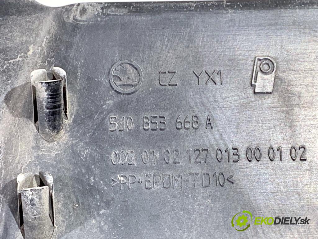 SKODA FABIA II liftback 2008 51 kW 1.2 1198 Mriežka maska 5J0853668A (Mriežka predná (maska chladiča))