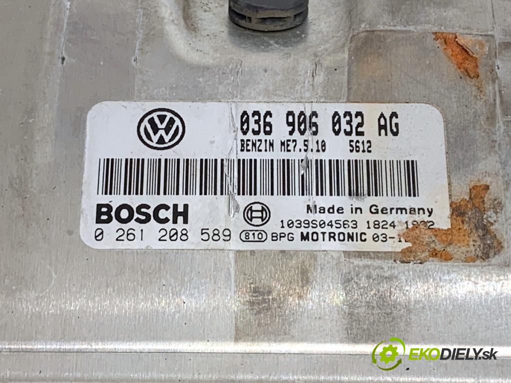 VW GOLF V liftback 2004 55 kW 1.4 16V 1390 riadiaca jednotka Motor 036906032AG 0261208589 (Riadiaca jednotka)