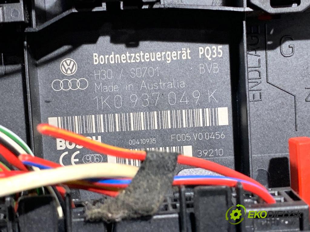 VW GOLF V liftback 2004 55 kW 1.4 16V 1390 Modul BORDNETZ 1K0937049K (Riadiaca jednotka ostatné)