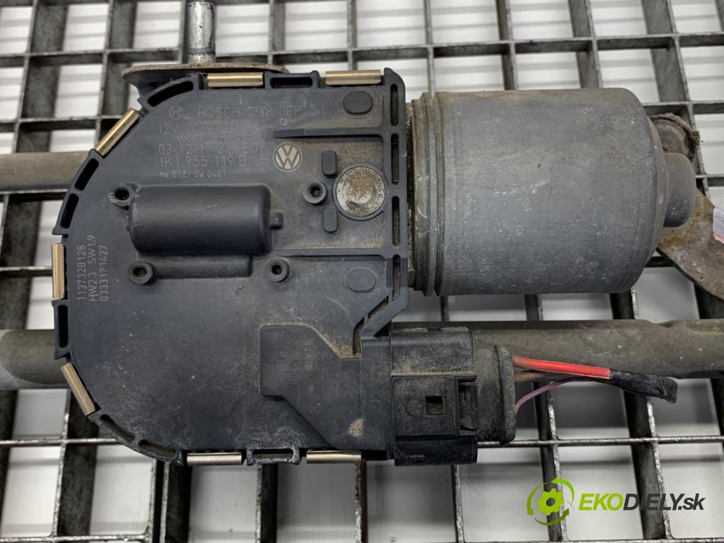 VW GOLF V liftback 2004 55 kW 1.4 16V 1390 Mechanizmus stieračov predný 1K1955023D (Motorček stieračov predný)