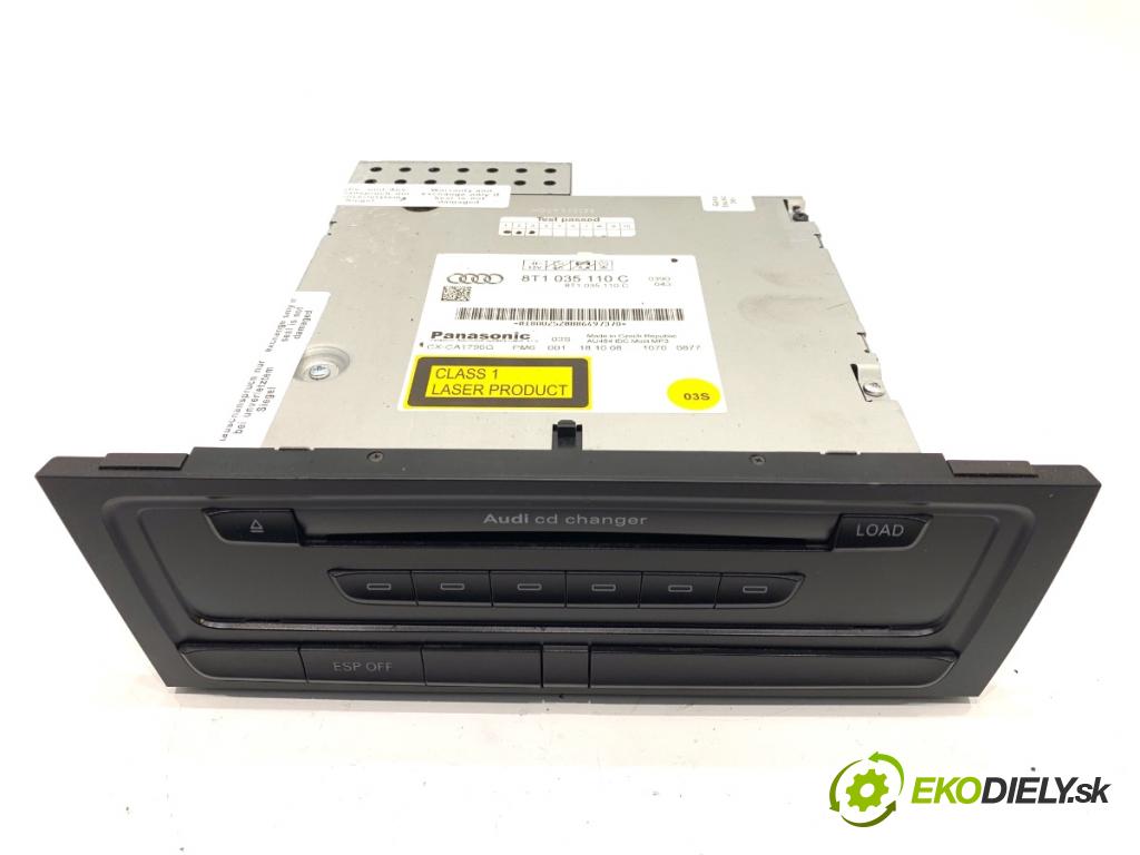 AUDI A4 B8 sedan 2008 132 kW 2.0 TFSI 1984 RADIO 8T1035110C (Audio zariadenie)