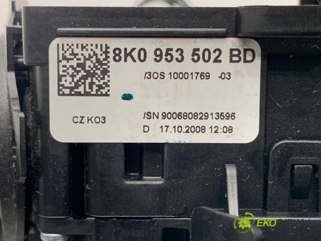 AUDI A4 B8 sedan 2008 132 kW 2.0 TFSI 1984 Prepínač kombinovaný 8K0953502BD (Prepínacie páčky pod volantom)