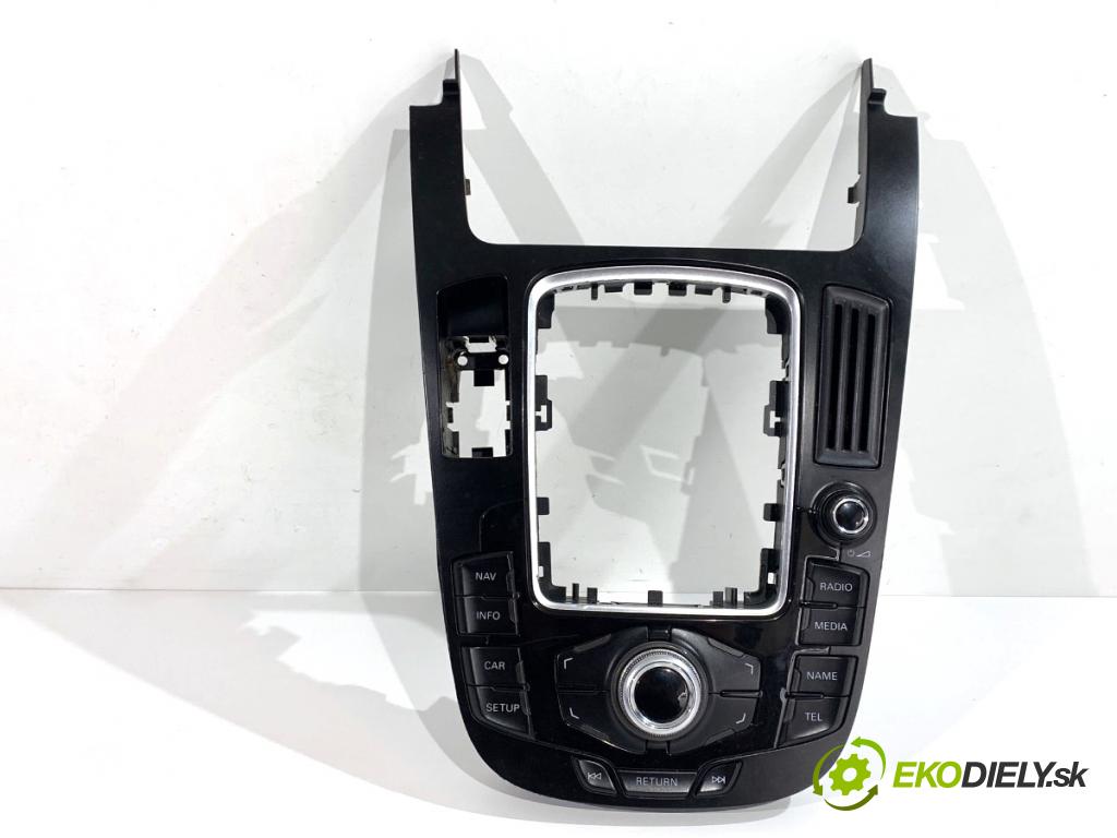 AUDI A4 B8 sedan 2008 132 kW 2.0 TFSI 1984 Panel ovládania radia 8T0919609WFX (Prepínacie páčky pod volantom)