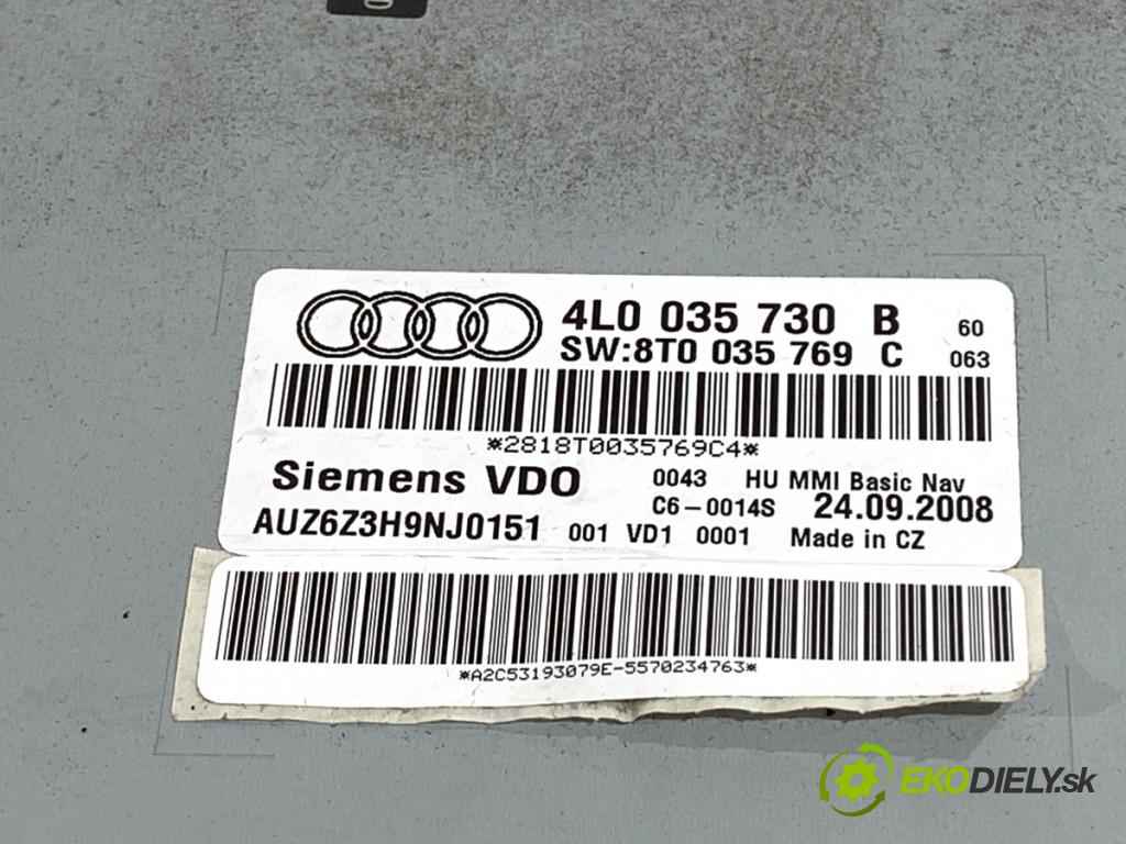 AUDI A4 B8 sedan 2008 132 kW 2.0 TFSI 1984 čítač navigácie 4L0035730B (Elektrosúčasti ostatné)