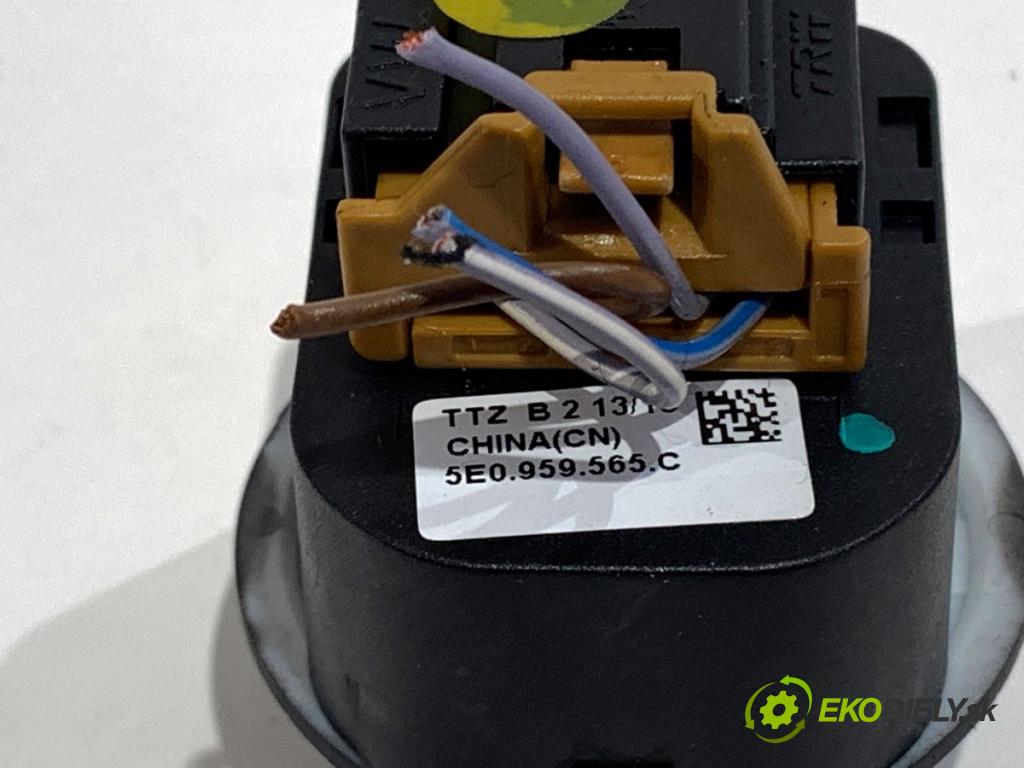 SKODA OCTAVIA III Kombi 2018 85 kW 1.6 TDI 1598 Prepínač nastavenia spätných zrkadiel 5E0959565C (Prepínacie páčky pod volantom)