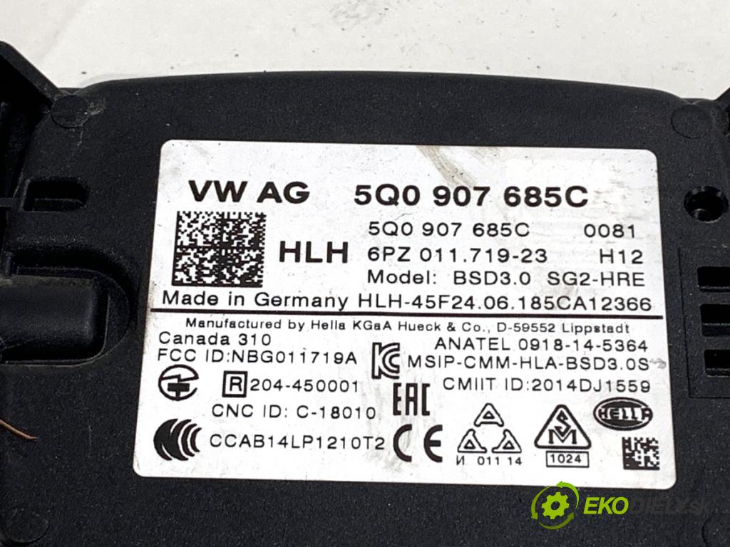 SKODA OCTAVIA III Kombi 2018 85 kW 1.6 TDI 1598 ASISTENT: PASA rýchlosti 5Q0907685C