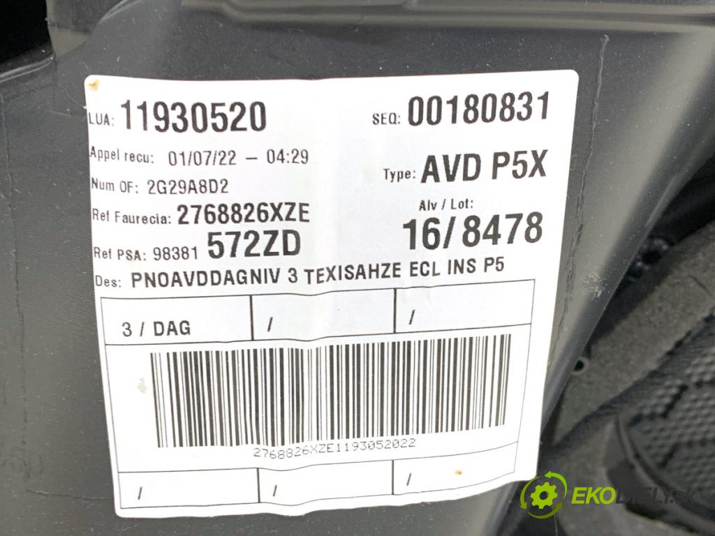 PEUGEOT 308 SW III Kombi 2022 96 kW PureTech 130 (FRHNSL, FRHNST) 1199 čalúnenie Dvere pravy predný